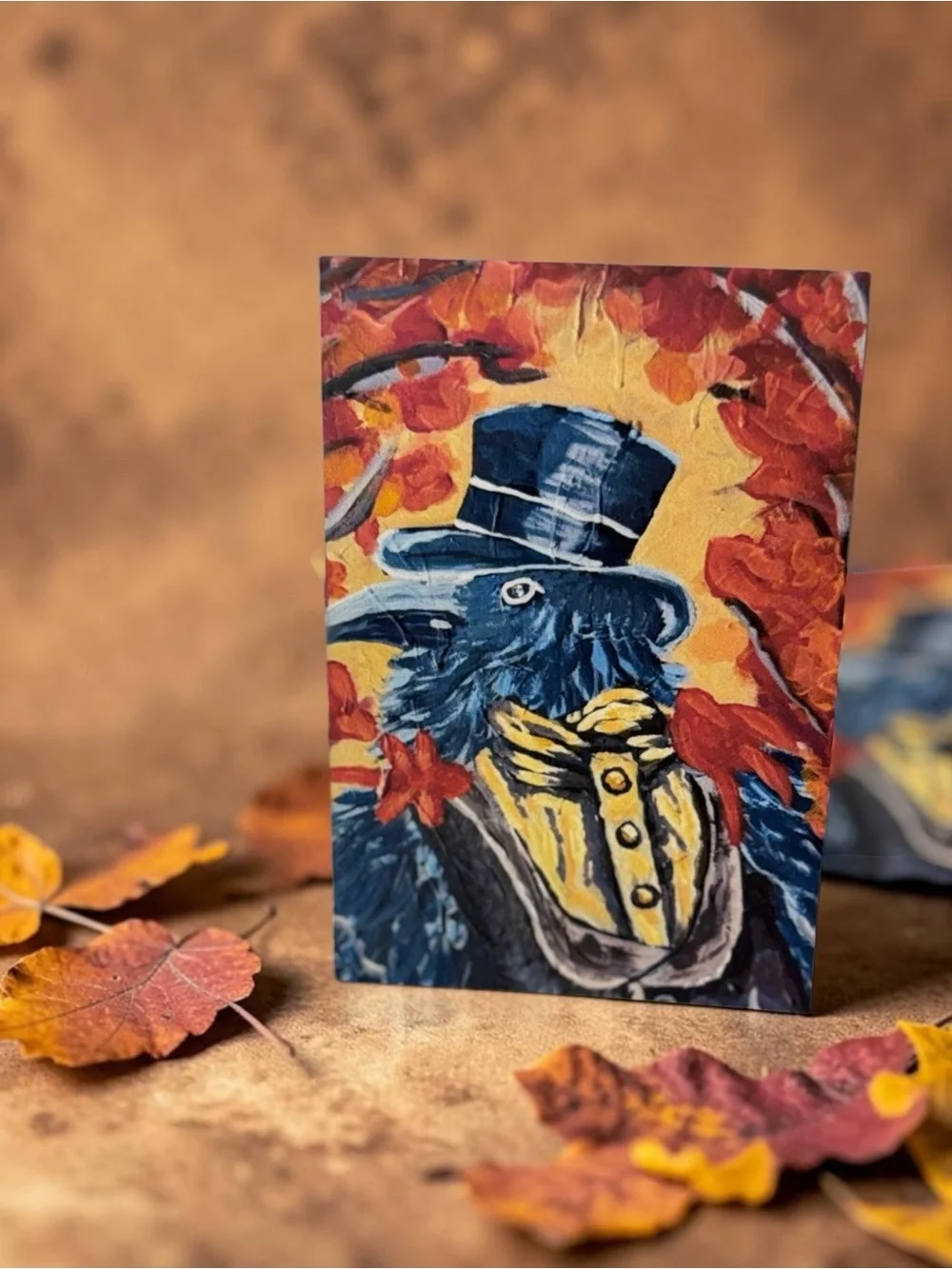 Victorian Raven Greeting Card Set by Briefcase Artist – 5 Blank Cards